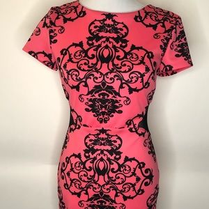 B. DARLIN Dress See Through Sides Short Sleeves